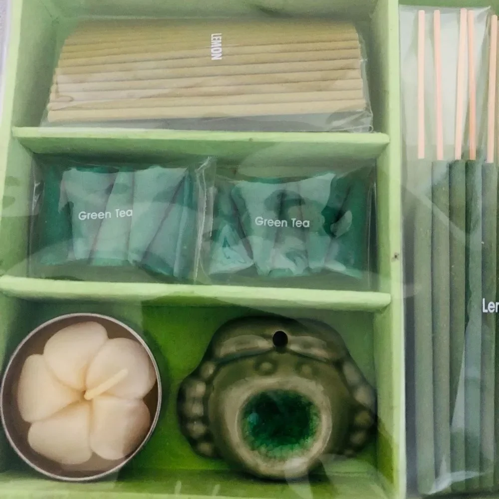 NIB: Incense Gift Set - Green Tea & Lemon‎ - Picture 6 of 11